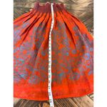 Crinkle Smocked Skirt Strapless Dress Floral Boho Festival Gypsy Hippie Western Orange Photo 4