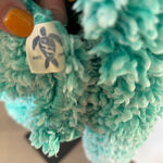 Simply Southern  Full Sherpa Pullover Sweater‎ Youth L Sea Glass Teal Pink Photo 2