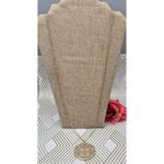 Versona  Gold Tone Long Link Chain Round Two Tone Pendant Necklace 34" Photo 3