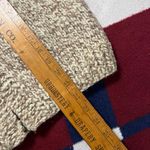 Vintage shawl collar Chunky Cardigan Knit tan cream Full Zip Photo 1