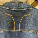 LA Blues Denim Jacket Womens 20W Jean Blazer‎ Button Front Pockets Dark Wash Blue Photo 9