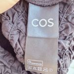 COS 100% Organic Cotton Bubble Smocked Mini Tank Dress in Black size Large NWT Photo 8