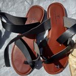 American Eagle Black Strappy Sandals Photo 0