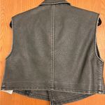 ZARA  Faux Leather Vest - Cropped Photo 7