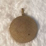 Vintage Black & Gray Round Letter V Pendant Black Photo 1