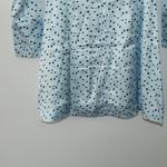 Choosy Light Blue Satin Polka Dot Dress Size Small Photo 7