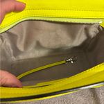 Michael Kors Neon Yellow Selma Saffiano Leather Mini Messenger Bag Crossbody Photo 12