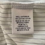 Milly Blouse Womens 4 Lorna Top White Gray Pinstripe Twisted Front Long Sleeve Photo 5