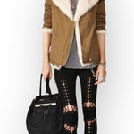 Unif Deadstock: new π€ Army Faux Fur Sherpa Utility Military Jacket π€ Olive M Photo 0