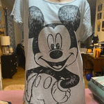 Disney  Mickey Mouse Boat neck T-shirt NWT Photo 0