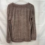 Nicole Miller New York women's brown soft fleece lounge pajama stretch top M Photo 4