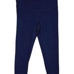 prAna Leggings Womens Medium Blue Cropped Capri Casual Workout Athleisure Photo 0