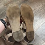 Old Navy  Taupe Suede‎ Gladiator Lace Up Sandals Women’s Size 6.5 Photo 3