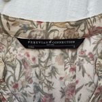 Peruvian Connection  Floral Pleated Blouse Size Small Photo 5