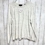 Vince  Sweater Women Size Medium Wool Crewneck Long Sleeve Blouse Cream Preppy Photo 0