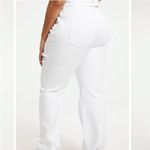 Good American  Good ‘90s Loose Fit Jeans Destroyed Hem White 8 / 29 Photo 2