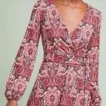 Maeve Anthropologie  Paisley Belted Dress Photo 0