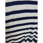 Jones New York Signature Open Knit Cover-up XL Sweater Blue White Stripe Orange Photo 1