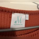 Mint Burnt Orange Textured Short Sleeve Tee Brown Size XL Photo 1