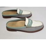 G.H. Bass & Co Weejuns Wynn Colorblock Penny Mules Leather Slip On Women's Sz 6 White Photo 2