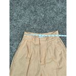 Abercrombie & Fitch  Tailored Linen-Blend Wide Leg Pants Orange Culotte XS Short Photo 7