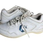 Converse White Sneakers Leather Tennis Cheerleading Shoes Athletic Womens Size 5 Photo 0