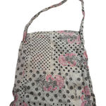 Free People White Black Pink Floral Star Dot Print Hobo Bag Photo 0