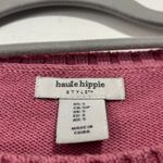 Haute Hippie  Embroidered Floral Pullover Sweater Dusty Rose Size S Photo 1