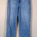 Hidden Blue High Rise Straight Leg Jeans Womens 24 Asymmetrical Closure Denim Photo 0