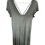 American Eagle  Women's Green Knee Length V-Neck Dress Standard Size L Casual Photo 1