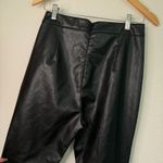 White Fox Boutique White Fox Show it Off Black Vegan Leather Flare Pants Photo 6