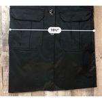 Dana Buchman  Black Trench Coat Zebra Lining Mandarin‎ Collar sz XS Weathergear Photo 8