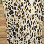Marcus Adler Long Cheetah Print Boho Kimono Cardigan Cover Up Womens One Size White Size undefined Photo 2