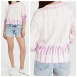 White + Warren Dip Dye Crew Neck Sweater Pink Cotton Blend Women’s Size Small Photo 1
