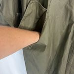 Gallery  Army Green Trench Coat Cotton Belted Rain Coat Size 14 Photo 5