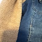 Wallflower Denim Jacket with Cozy Tan Sleeves Blue Photo 3