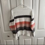 Multicolor striped long sleeve crewneck sweater size XL White Photo 3