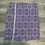 J.Crew Purple Floral Pencil Skirt Lined, Heavyweight, Canvas N42 Photo 1