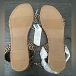 Old Navy Leopard Faux Suede Ankle Tie Sandals  Size 7 NWT Photo 5