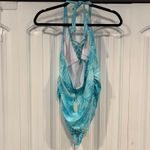 Pink Blush Blue Maternity Swim Top Size Small‎ Photo 1