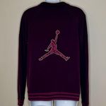 Jordan Vintage Air Velour Track Jacket Embroidered Purple/Pink Size L EUC!!! Photo 2