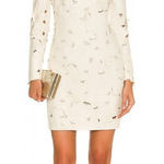 BCBGMAXAZRIA  Jillea Vegan Leather Dress in French‎ Cream Combo Photo 0