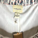 G.H. Bass & Co. Giraffe Print Pleated Midi Skirt Navy Orange White Size 10 NWT Blue Photo 4