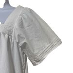 Madewell  Nisha Poplin Mini Dress White Cotton Square Neck Boho Cottage NWOT XS Photo 3