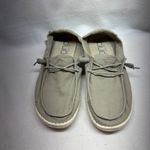 Hey Dude Grey Wendy  Shoes Women's Size 12 Casual Slip On Canvas Shoes Photo 1