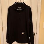 Carhartt  Casual Relaxed Fit Men’s Black Outdoor Quarter Zip Pullover Sweater  Photo 0