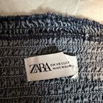 ZARA  Navy Smocked Top Photo 6