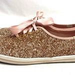 Kate Spade Keds X Champion Pink Rose Gold Sequin Sneakers Shoes Size 7.5 Photo 2