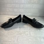 Born Loafer Flats Womens 9 Black Gallatin Cap Toe Bow Leather Preppy Academia Photo 9