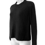 Jenni Kayne | Small | Cashmere Boxy Ribbed Crewneck Fisherman Sweater in Black Photo 3